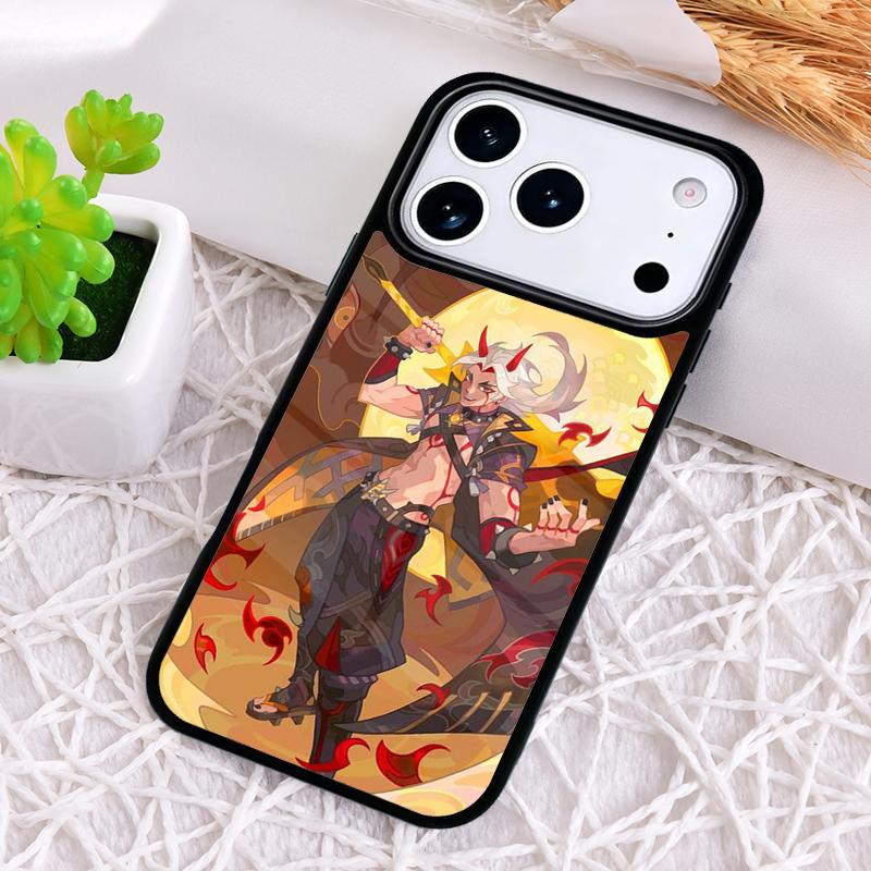 Genshin Impact Arataki Itto Phone Case for iPhone 17 Air 16 15 11 12 14 13 Pro Max Shockproof Cover