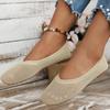 New Fashion Square Knit Breathable Flat Sole Single Shoes Solid Light Mesh Fly Knit Lazy Work Shoes Flat Shoes