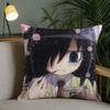 Anime Kuroki Tomoko Cute Pillow Case Square DoubleSided Printing Sofa Cushion Cover Pillowcase Bedroom Bedside