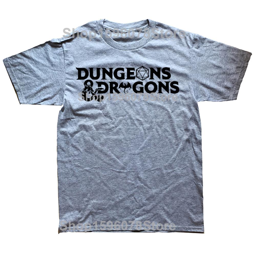 Summer Dungeon And Dragon Game Fans Men Women's T Shirt Outfits Vintage Tee Shirt T-Shirts 100% Cotton Printed Clothing