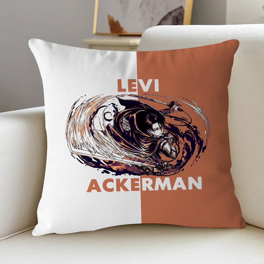 

Levi Ackerman Office Cushion Pillowcase Car Cushion Cover45X45CM Lumbar Pillowcase Sofa Pillowcover 16x16Inch