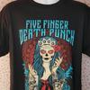 Five Finger Death Punch Lady Muerta Concert Tee, 5FDP Lady Death, High Quality G Unisex T-Shirt