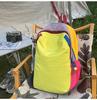 Schoolbag Outdoor Sports Mountaineering Backpack Contrast Color Dopamine Splicing Sports School Bag Women's Anti-splashing Travel Mini Backpack