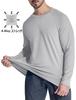 MAGCOMSEN Long Sleeve Winter Thin Boa Cold Weather Light XL Men's T-Shirt, Underwear, Loungewear, Fleece, Sweatshirt, Undergarment, Fleece-Lined,