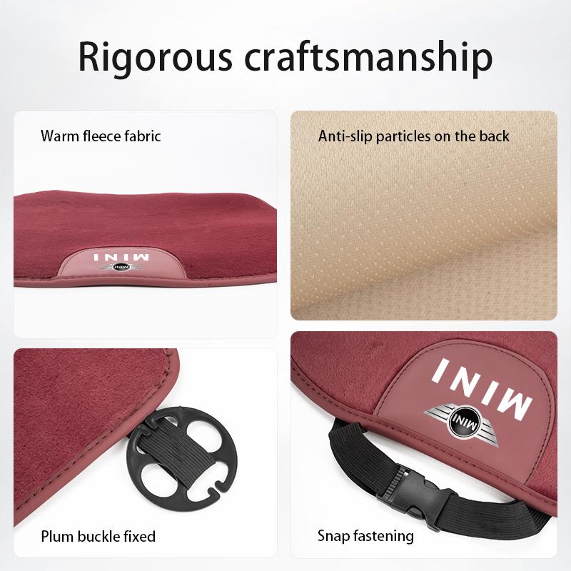 Car Plush Seat Cushion Seat Covers Backrest Mat Warmth For BMW MINI WORKS One Cooper JCW R60 R59 R58 R57 R56 R55 R53 R52 F55 F56