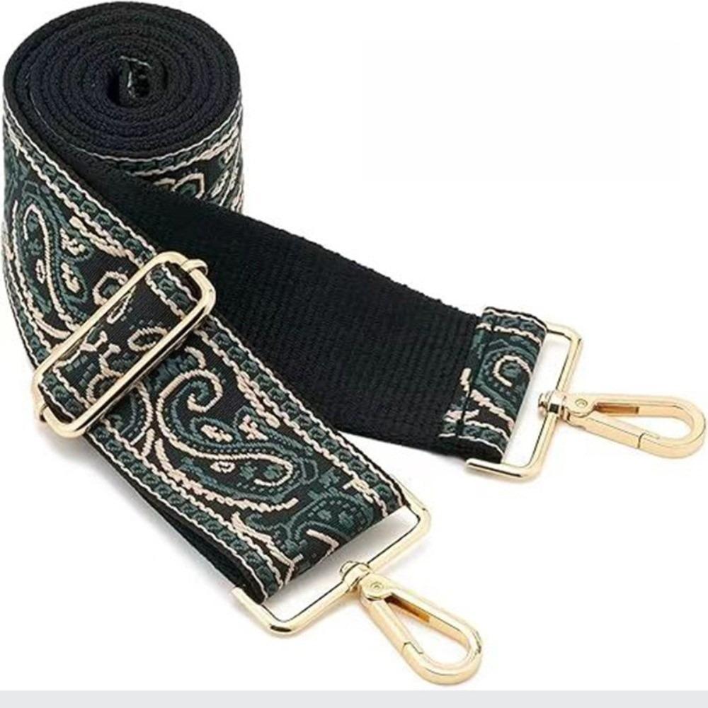 

New Bohemian Style Bag Straps 5cm Width Pink Black Blue Hangbag Straps Up to 120cm Polyester Crossbody Strap Bag Accessories