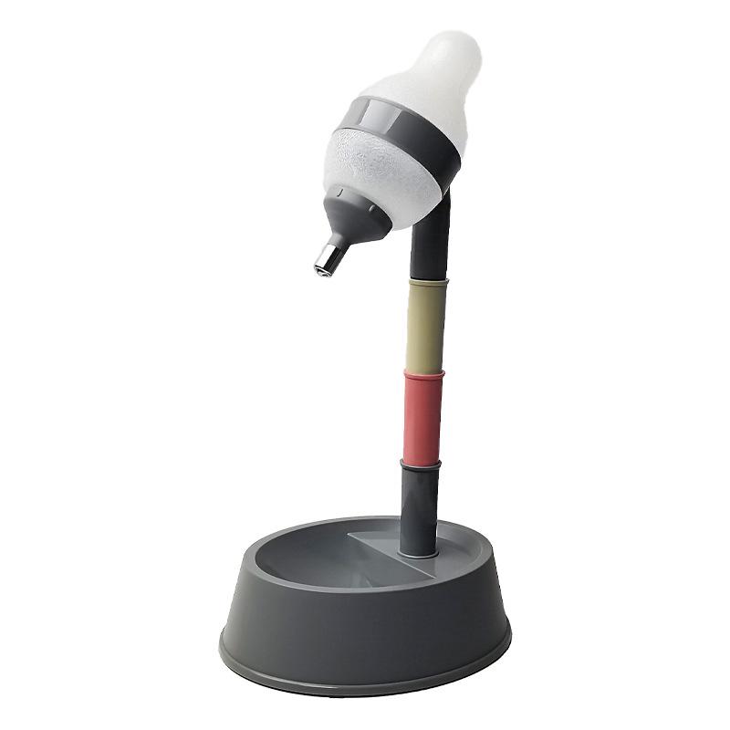 

Регулируемая по высоте поилка для домашних животных для кошек и собак - Вертикальная, Съемная и Автоматическая серый