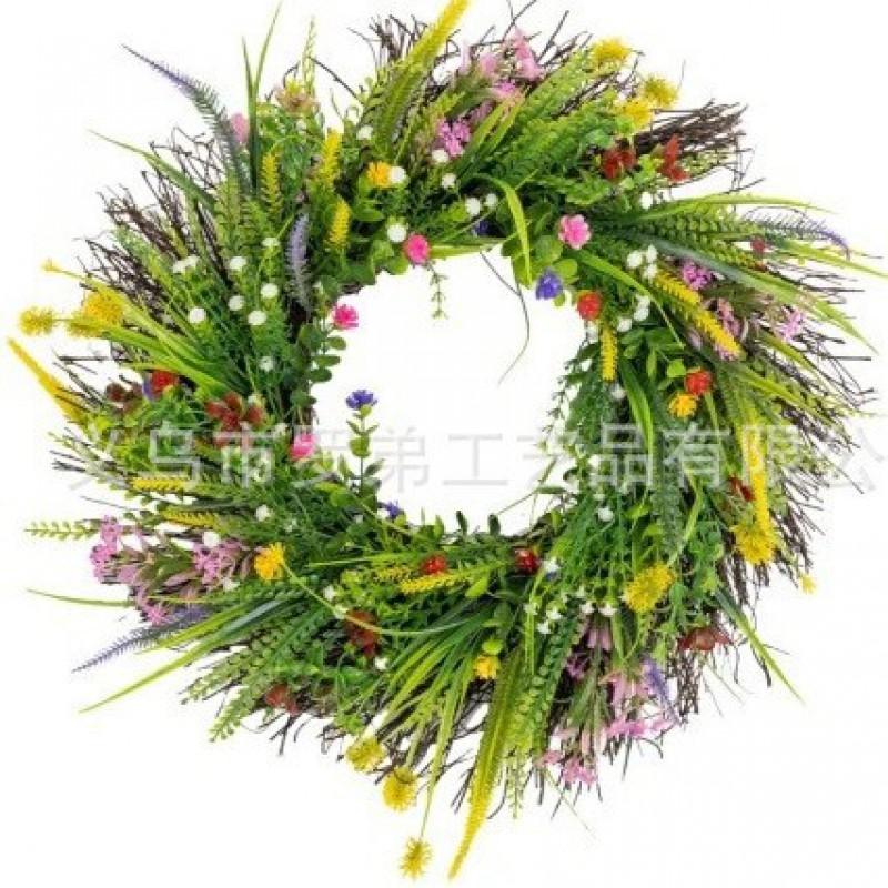Artificial Flower Wreath Easter Valentines Day Hotel Restaurant Door Decorations
