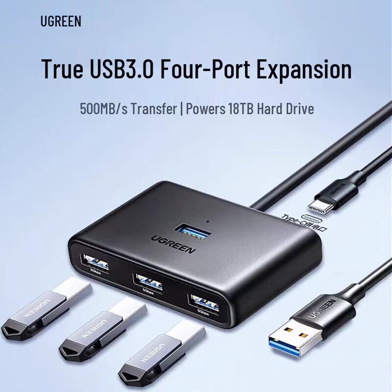 Ugreen USB 3.0 Type-C 4-Port Hub with PD Charging