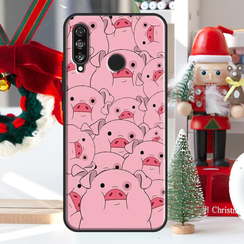 Cartoon Pig For Huawei Nova 5T 9 10 SE 7i 8i 11i 12i Y73 Y72 Y61 Y91 Y60 Y70 Y90 P20 P40 P30 Lite Case