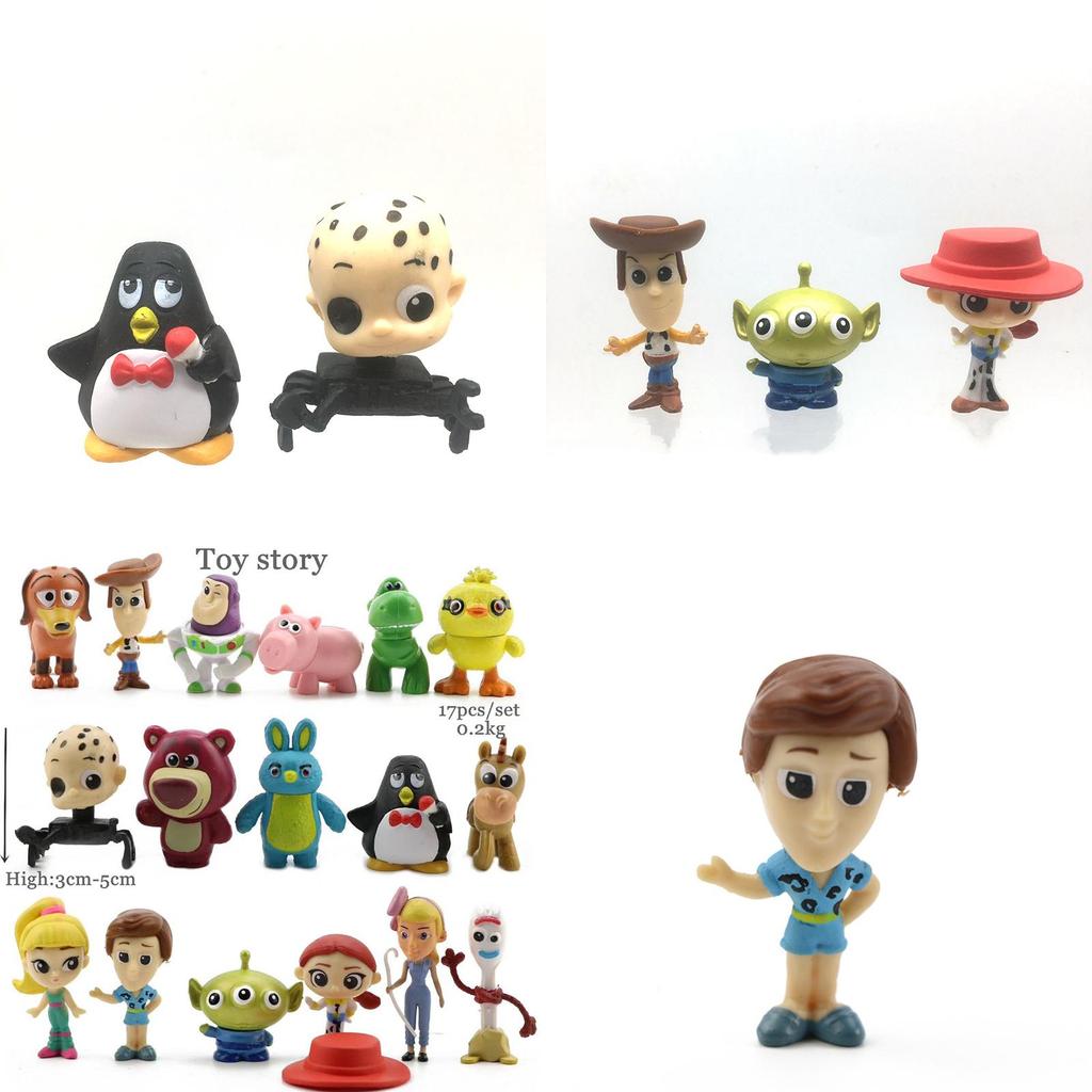 Toy Story 4 Set Colorato di Mini Figure da Collezione da 17 Pezzi Include Forky Ducky Bunny