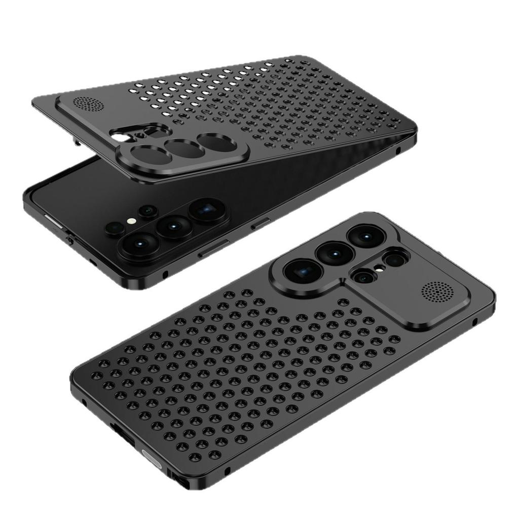 Metal Heat Dissipation Aromatherapy Phone Case for Samsung S26 Ultra/S25U - Anti-Drop Full Coverage with Buckle.