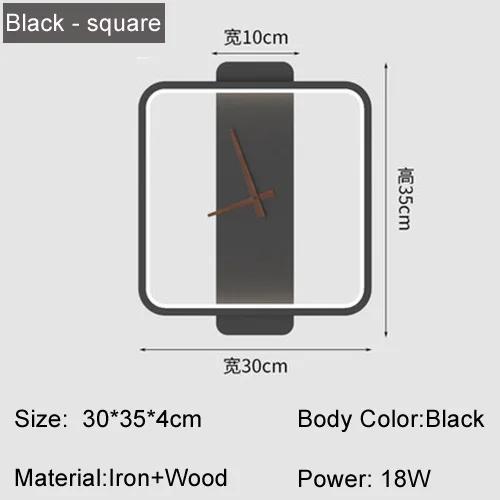 Moderne LED Wand Lampe Uhr Wand Leuchte für Schlafzimmer Wohnzimmer Esszimmer Gang Veranda Indoor Wand Dekor Beleuchtung Leuchte Glanz