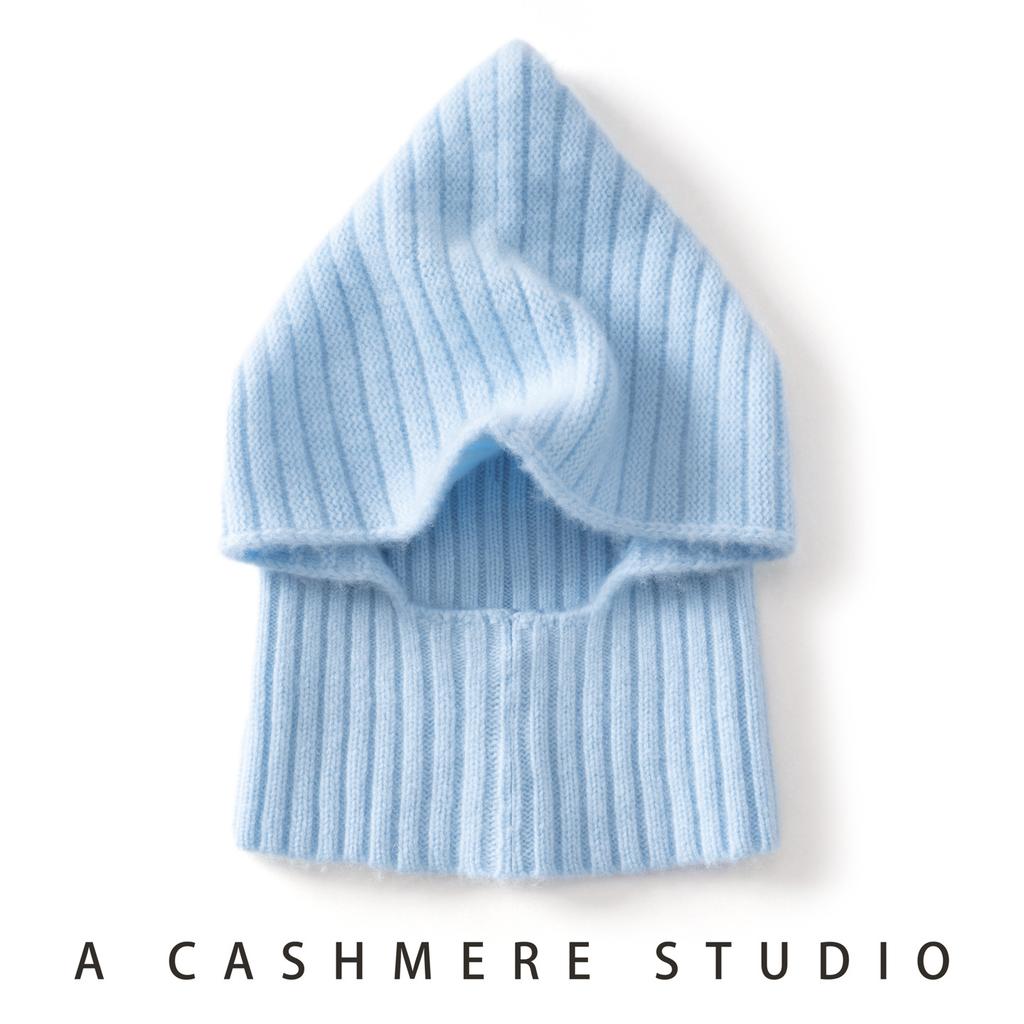Pure Cashmere Children's Hats Autumn and Winter Clothes Boys and Girls Warm Windproof Hats Versatile Scarves Integrated Hats Tide