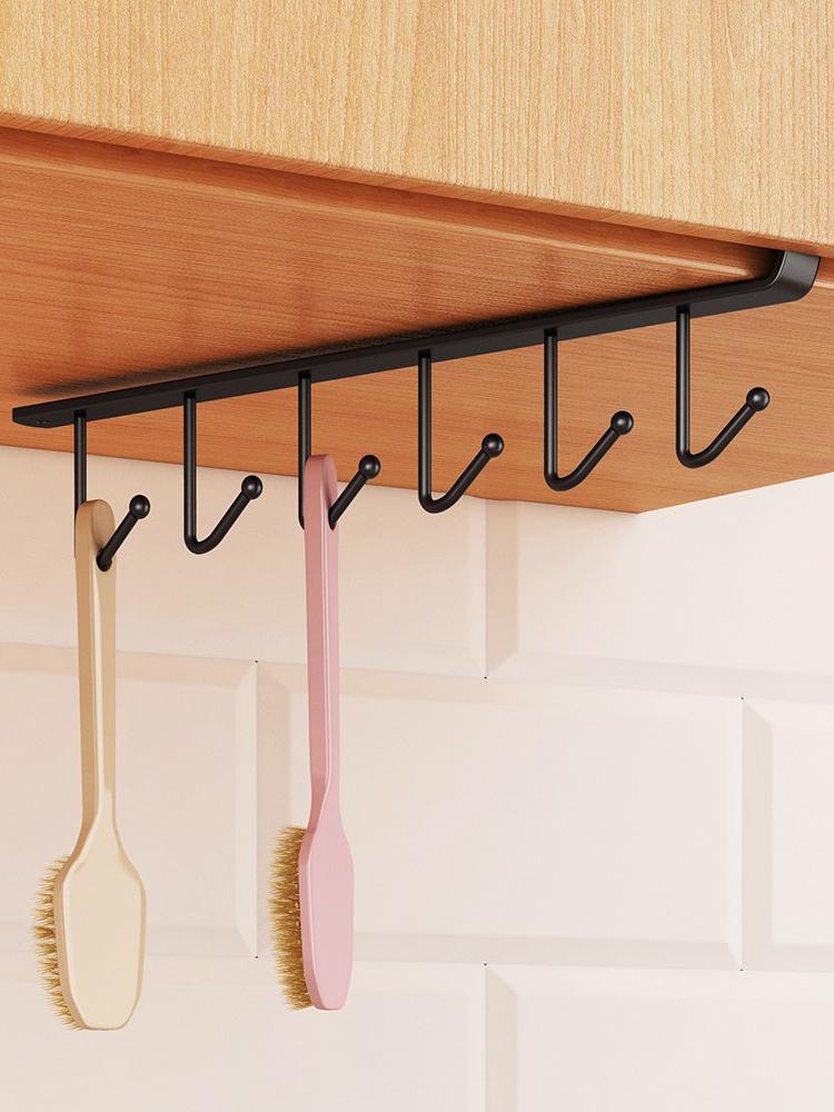Küchenhängehaken ohne Bohren Schranktürhänger Organizer, Schwerlast-Lagerregal Werkzeug