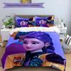 Conjunto de Roupa de Cama KPOP Hunter 3 Peças Capa de Edredom com Fecho Inclui 1 Capa de Edredom & 2 Fronhas para Todas as Estações Decoração de Quarto Casa Dormitório