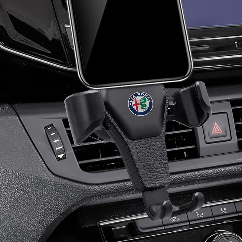 AAACN1 Gravity Car Phone Holder Air Vent Clip Cell Phone Stand Support For Alfa Romeo 4C 159 166 Spider Giulia Giulietta 156 147 8C GT