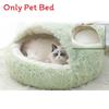 Bionic Shell Shape Cat Bed Enclosed Plush Warm Thickened Winter Sleep Pad For Small Pets