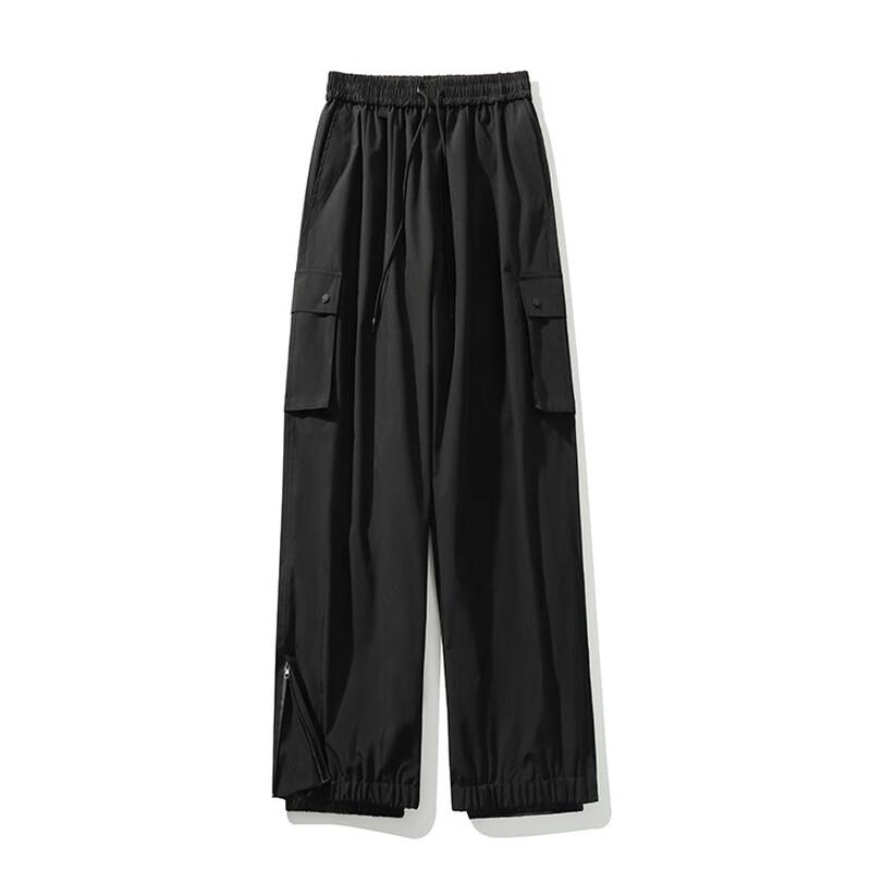 OEING Oversized Black Ski Cargo Pants