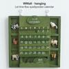 Green Wall-Mounted Calendar Wooden Wooden Background Calendar Practical Pendant Calendar  Bar