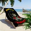 Guns&Roses Print Beach Towel, Large Soft Quick Dry Towel for Beach Camping Swimming