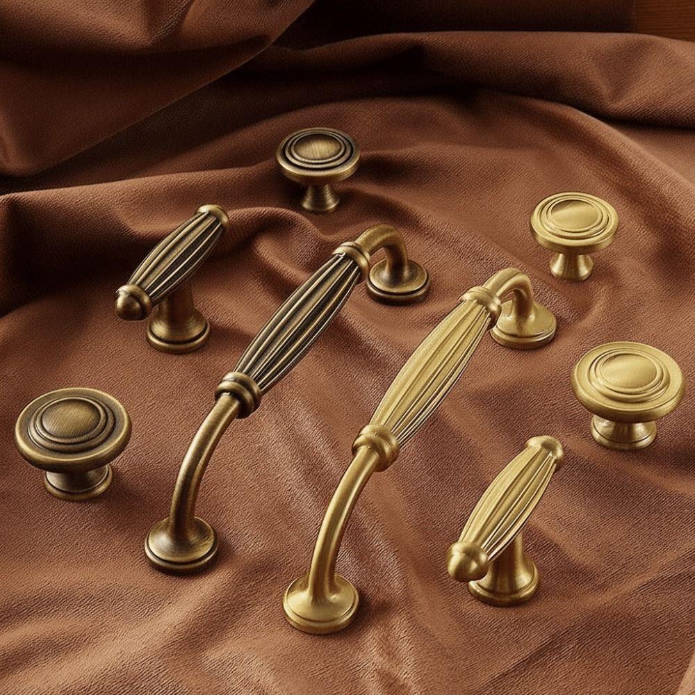 American Vintage Cabinet Handles Retro Style Long Handles Vintage Bronze Handles Drawer Dresser