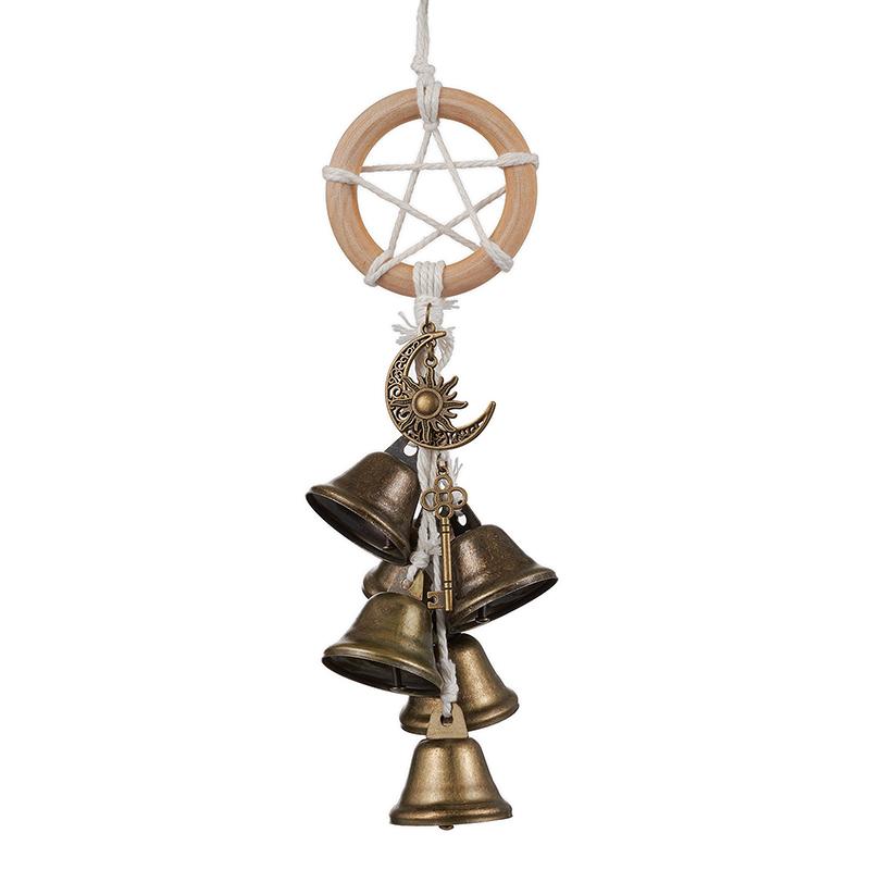 Witch Bell Hanging Decor, Witch Bells For Door For Protection, Vintage Halloween Doorbell Decoration, Magic Witch Wind Chimes