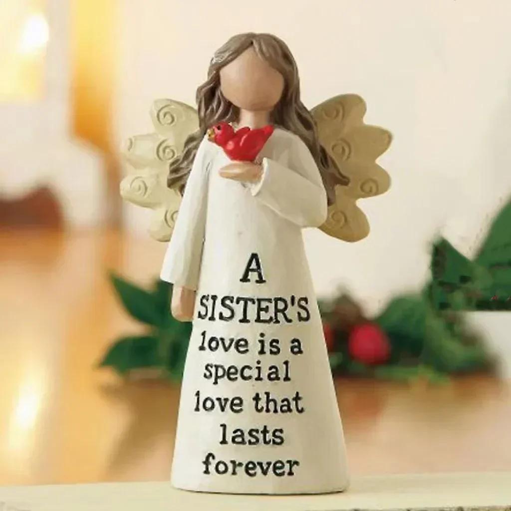 

Главная Мода Декор Креативные подарки Новая фигурка Празднование Дружбы Комната Статуэтка Ангела из смолы Сестра Подарок на День Святого Валентина E