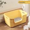 Extra-Large Splash-Proof Semi-Enclosed Cat Litter Box for Maine Coons