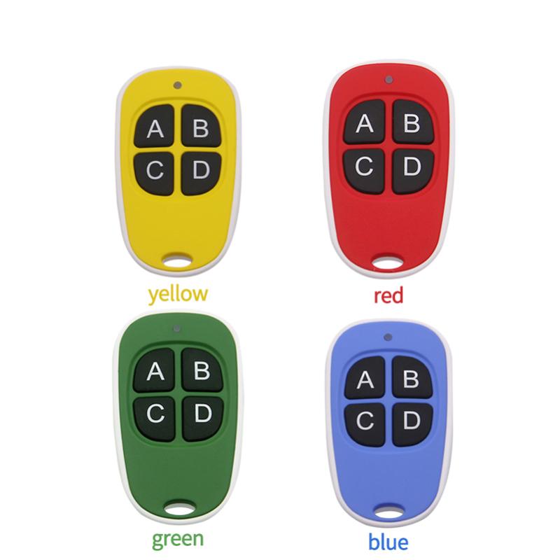 Garage Door Remote Control 433mhz 4 Keys Copy Cloning Electric Gate Remote Controller Duplicator Key