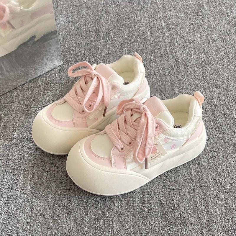

Casual board shoes 22 years old new spring and autumn thick sole with skirt casual bread shoes ins tide 35