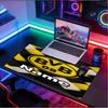 Custom Name Personalized Borussia Dortmund Pattern Mousepad, Laptop PC Desk Mat, Decorative Desk Mat for Home Keyboard Pad Gift