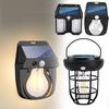 Outdoor Solar Lamp Motion Sensor Tungsten Filament Wall Light Waterproof Garden