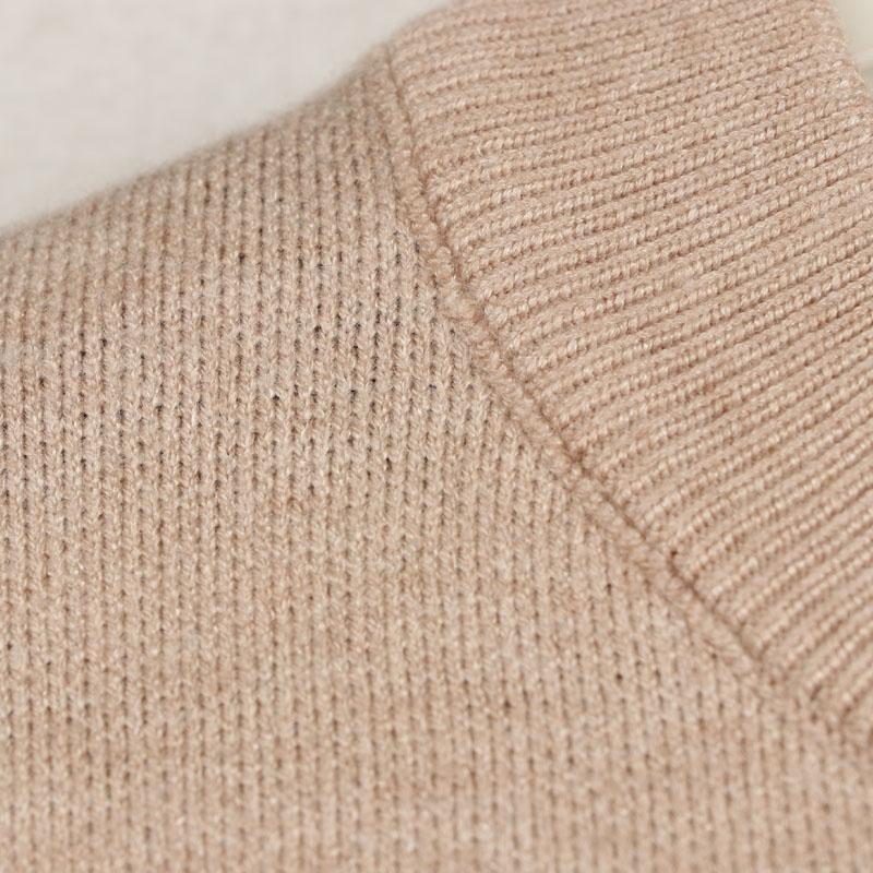 Sunshine House Autumn and Winter New Arrival Export Fashion Loose plus Size Short Women's Sweater Long Sleeves Pullover Knitwear