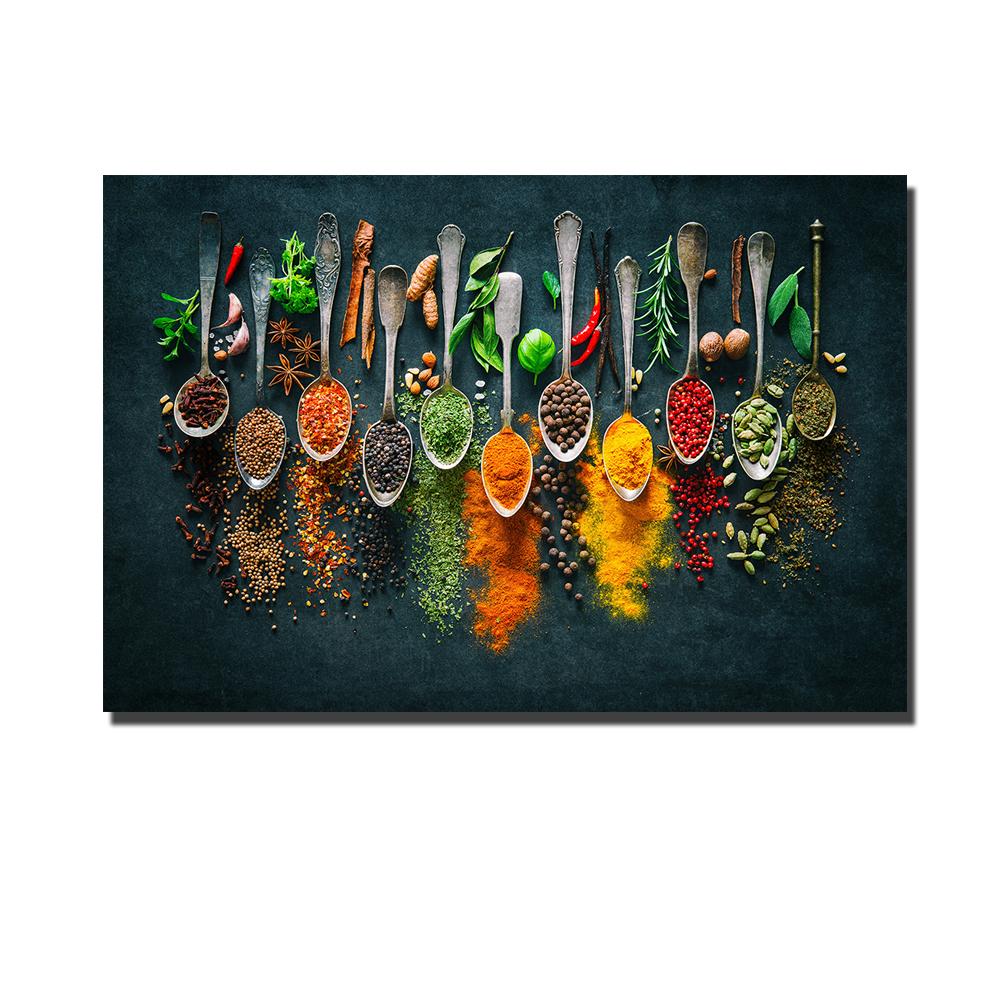 Травы и специи для кулинарии. Постеры и принты на холсте. Кухонная тема. Картины — фото 5