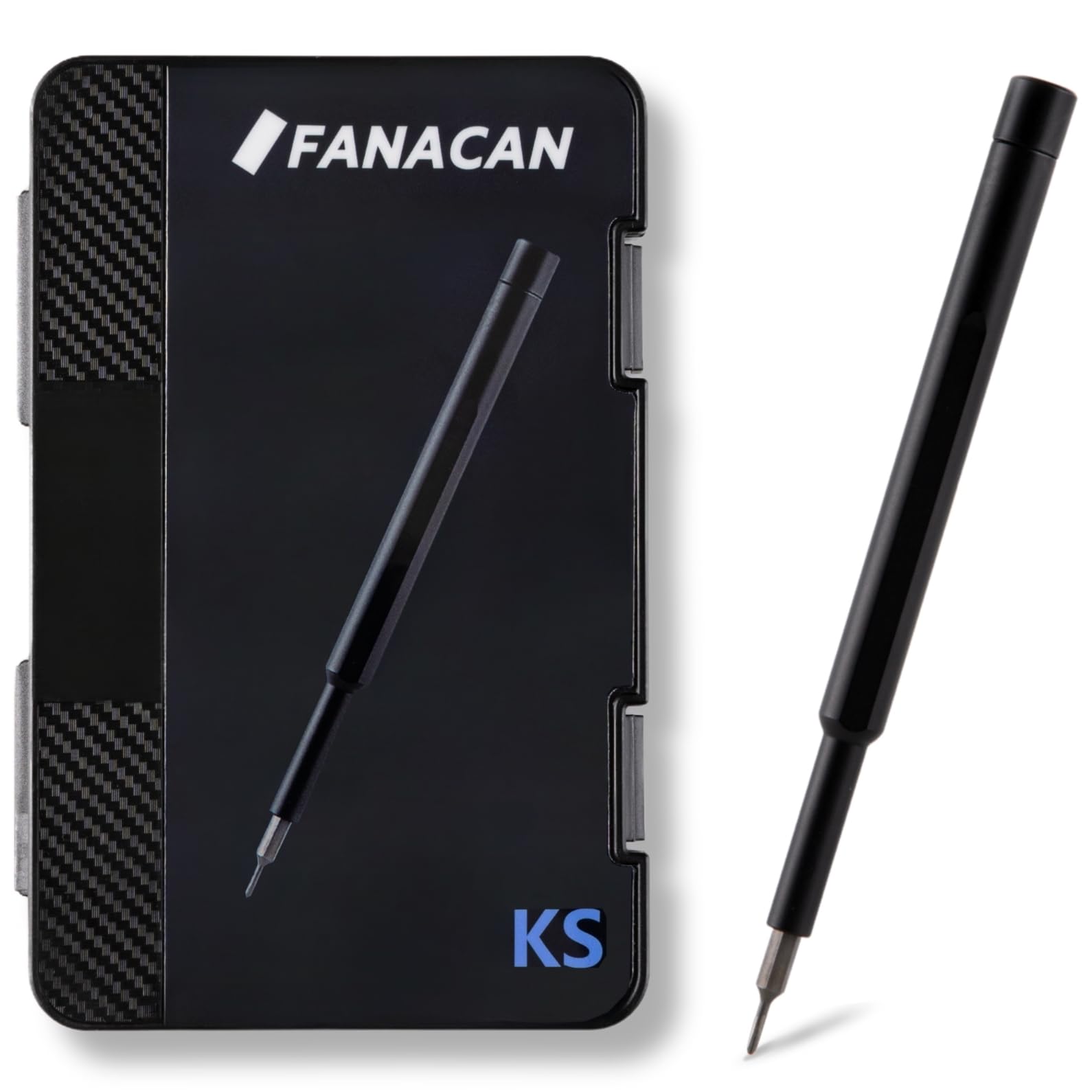 

FANACAN Precision Screwdriver Magnetic Screwdriver Set with and Magnetic Screwdriver for Special Repair Tool Disassembly Tool S2 Material Set, Small, чёрный