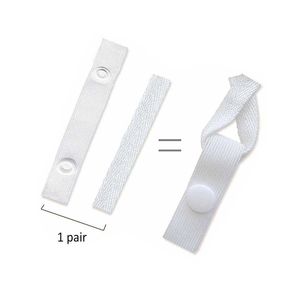 8 Pair White Duvet Clips Fasteners Inside Cover To Stay In Place