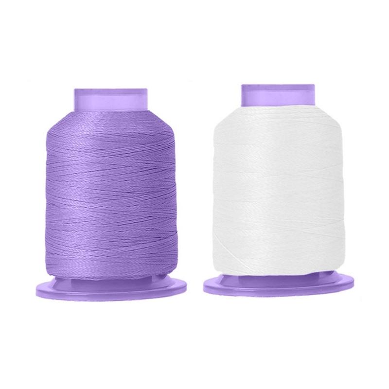 

2Pcs Color Changing Yarn Color Changing Polyester Sewing Thread for Hand Stitching Sewing Machine 550Yards Per Spool