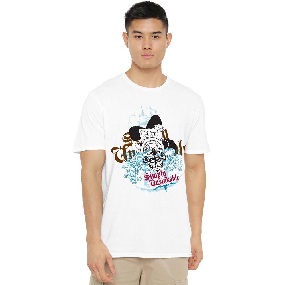 Spongebob Simply Unsinkable T-Shirt S-2XL White M