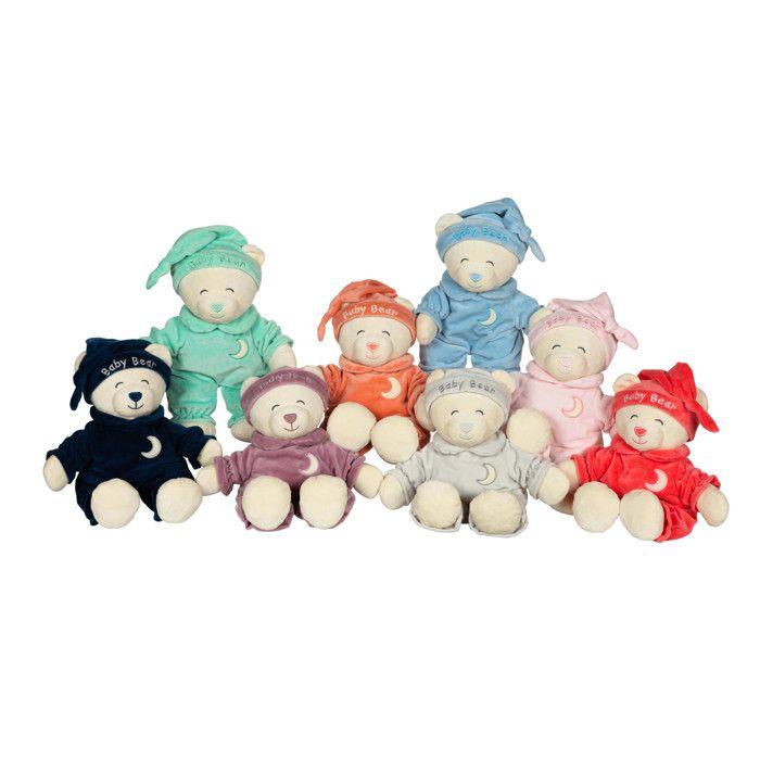 Peluche - Peluche Ourson Baby bear douceur bleu ciel - 24 cm