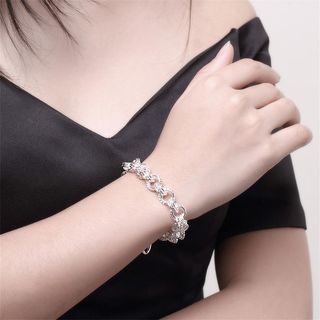 Fashion Jewelry  Sterling  Bracelet Unique Design Bracelet for Women Men Party Wedding Jewelry Gifts