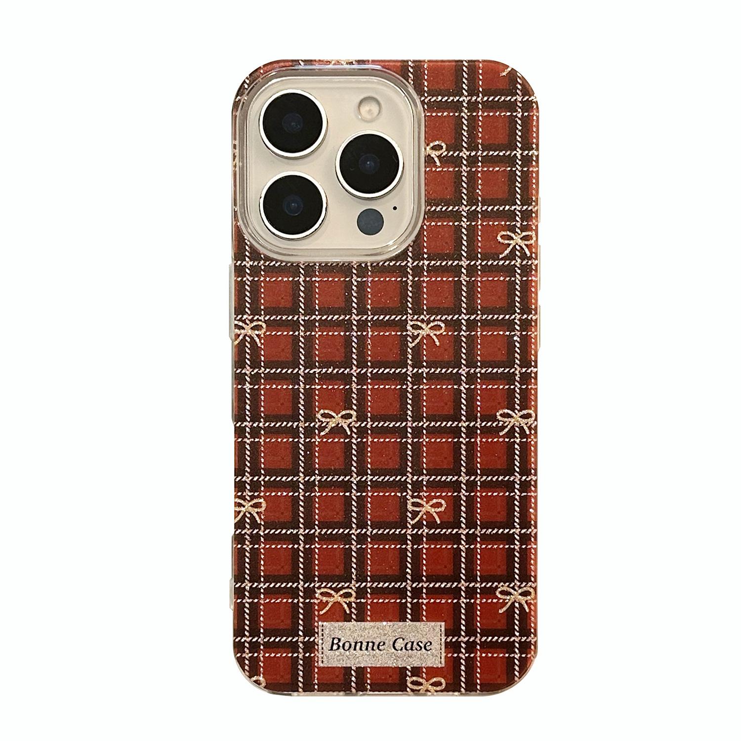 

Красный клетчатый чехол с бантом для iPhone 17 и iPhone 17 Pro Max iphone 17 Air