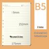 A5/B5 Retro Leder Notizbuch mit Ringbindung und herausnehmbaren Blättern - 9/6-Loch, Verdickter Hardcovereinband