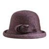 Autumn and winter hat women's fashion wool basin hat versatile crimped woolen top hat medium and old warm bucket hat
