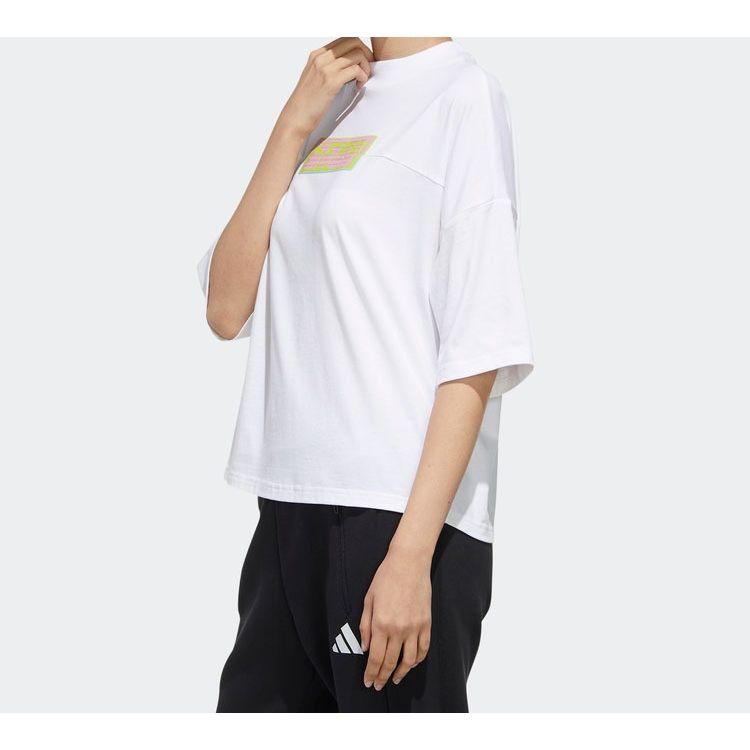 Adidas Gfx T Chinese Never Give Up Short Sleeve T-Shirt Women Tops White FT2859