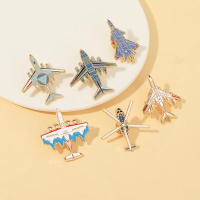 Militärflugzeug Anstecknadel Set Emaille Abzeichen Sammlerstück Souvenir Rucksack Deko Fan Geschenk Kampfflugzeug Brosche Jet Zubehör