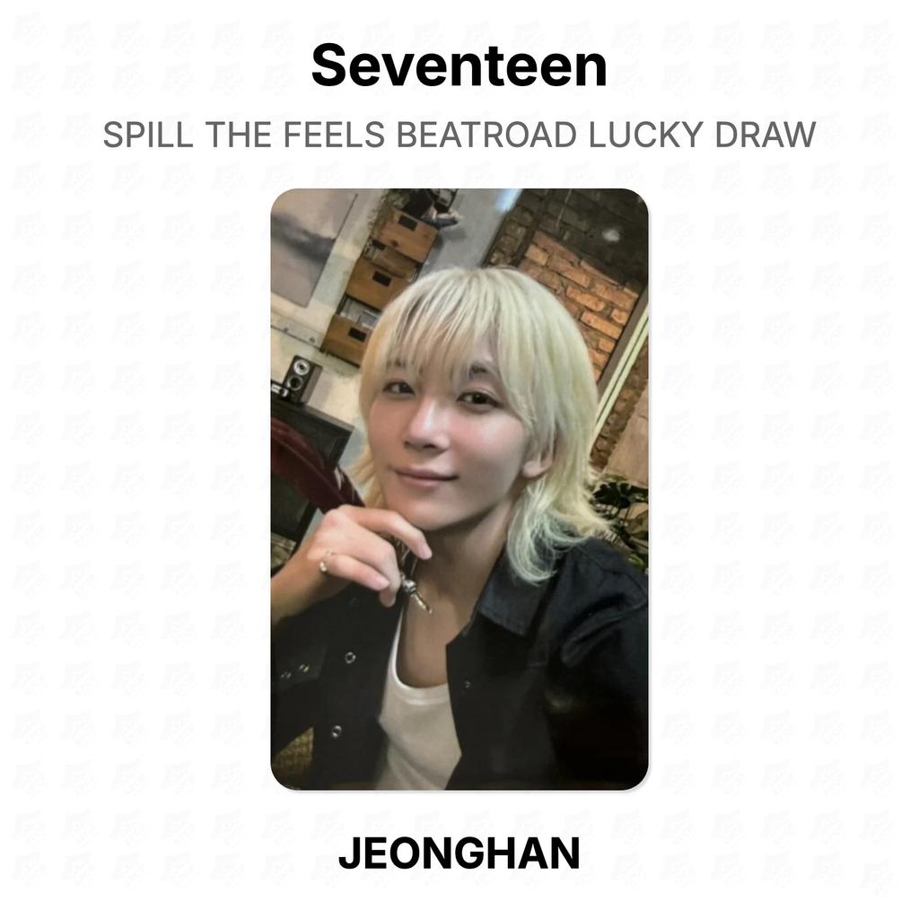 Seventeen SPILL THE FEELS BEATROAD SORTEIO Oficial Fotocartão
