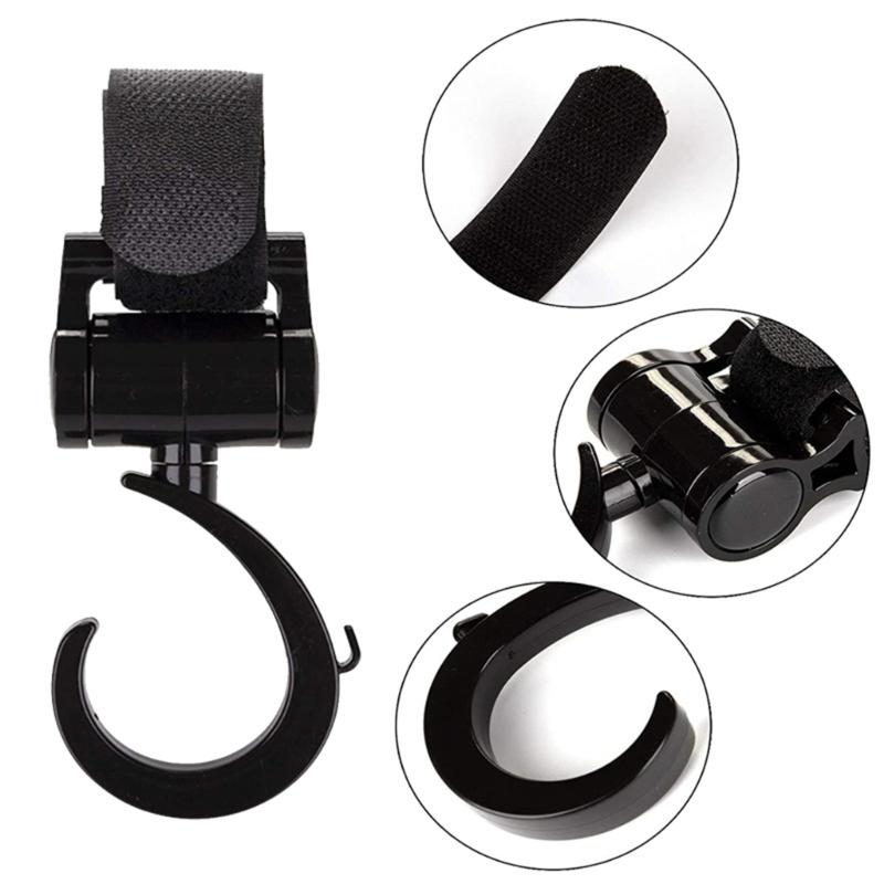 Baby Stroller Organizer Hooks Cartoon Bear Stroller Hooks Adjustable Bag Hanging Hook Sturdy Stroller Accessories