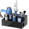 Hair Tool Organizer Acrylic Countertop Hair Dryer And Styling Holder Makeup Toiletries Vanity Storage Stand With Cups A Durable