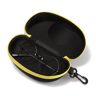 Portable Sunglasses Case with Carabiner Hard Eyewear Cases for Women Men Glasses Box with Lanyard Zipper Eyeglass Bags